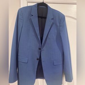 THEORY MENS BLUE SPORTS JACKET BLAZER WOOL BLEND 40R